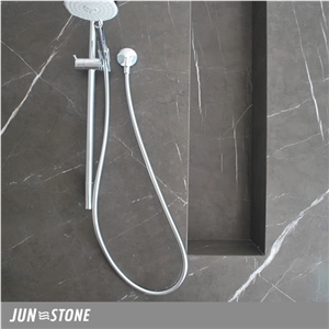 Pietra Grey Marble for Bathroom Ideas, Bathroom Decorating, Bathroom Wall