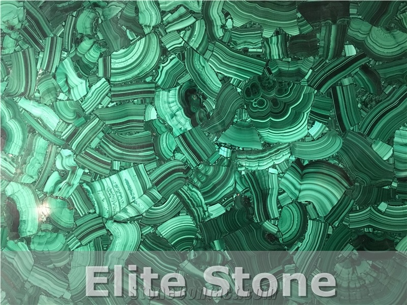 Luxury Stone Slabs Green Semi Precious Stone Tiles for High End Hotel and Villa Decoration