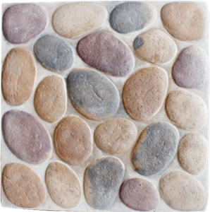 Pebbles with Concrete Cheap Floor Tile