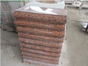 G562 Red Granite Wall Molding, Stone Baseboard