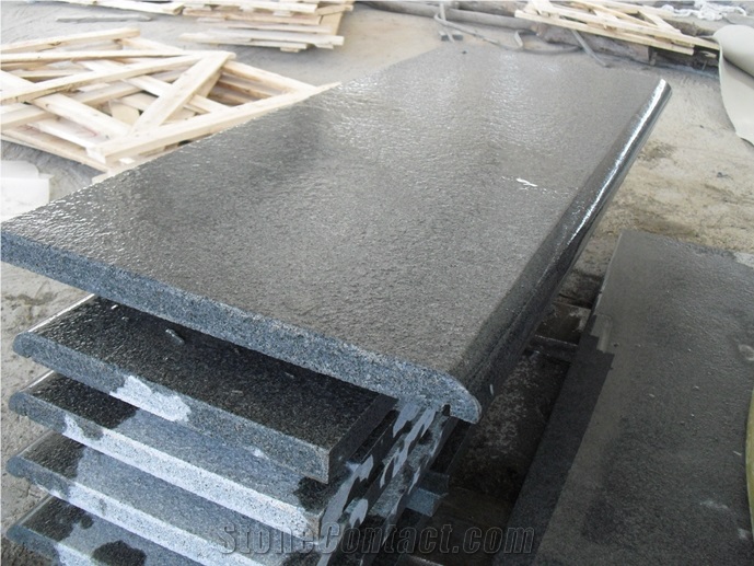 G654 China Granite for Building Stair Steps Polished and Honed Edge