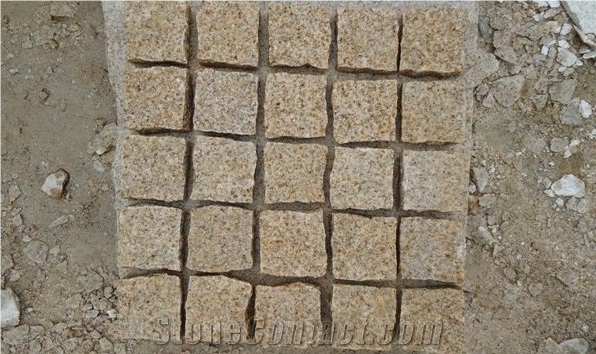 G682 China Granite for Road Paver Cube Stone Natural Spilt
