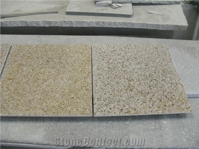 G682 Granite Thin Tiles Polished,Flamed,(Hand)Bushhammered Stitching China