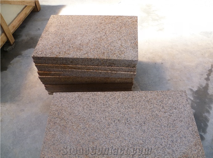 G682 Granite Tiles Polished,Flamed,(Hand)Bushhammered Natural Split Pineappled China