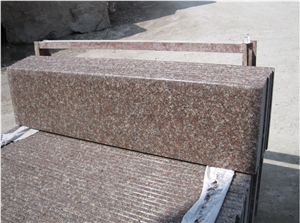 G687 Granite Stair Steps Polished Flamed Edge Finished