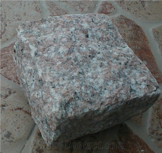 G696 Granite Cube Stone Pineappled Use for Road Pavers