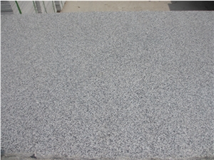 Macheng White Medium Flowers Polished Flamed Sawn Cut Granite Half Slabs China Hot Sales