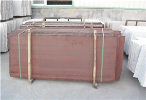 Polished Red Granite Slab & Thin Tiles - Custom Cut-To-Size