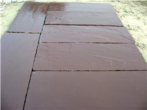 Chocolate Sandstone Slabs & Tiles, Indian Natural Sandstone