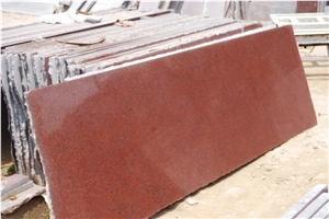 Exclusive Jhansi Red Granite Slabs & Tiles, India Red Granite Polished Flooring Tiles, Walling Tiles