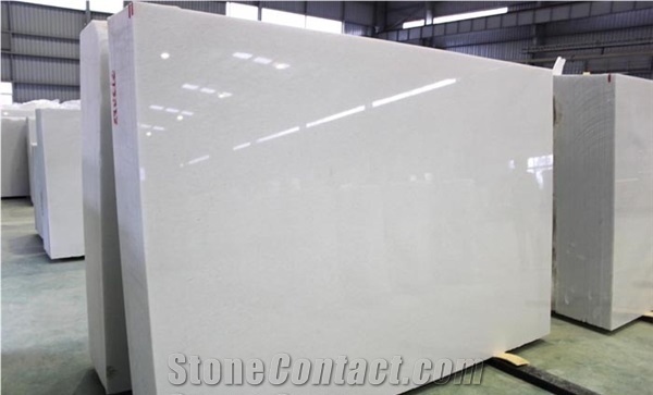 Indian Fresh Pure White High Quality Natural Stone Slab Oriental White Marble Tiles and Slabs