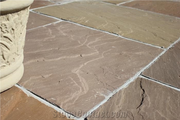 Raj Green Sandstone Slabs & Tiles, India Natural Green Sandstone