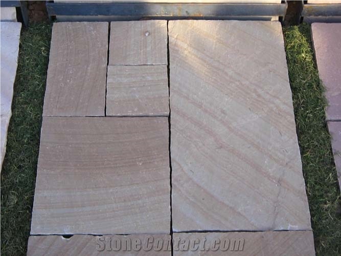 Raj Green Sandstone Slabs & Tiles, India Natural Green Sandstone