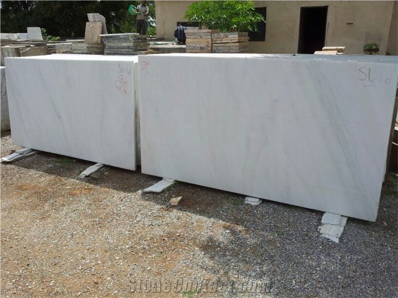 Super Quality Makrana Polished Premium White Marble Stone Tiles, Slabs