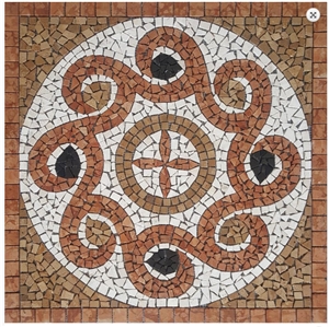 Rosoni Collection Marble Mosaic Medallion