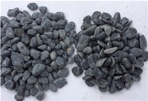 Black Tumbled Pebble Stone, Black Marble Pebble & Gravel