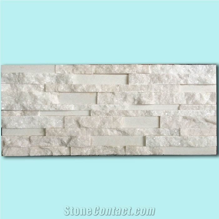 Pure White Marble Ledge Stone