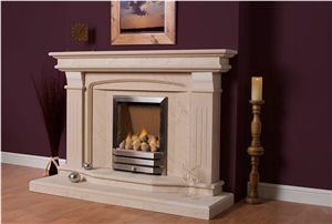 Limestone Victorian Fireplace