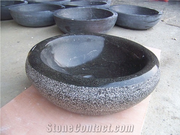 China Shandong Blue Limestone Blue Stone, Polished, Honed, Sinks, Basins with Countertops
