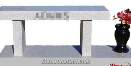 Cheap Price Polished Bench Style with Vase Sesame White/ Light Gray/ G603/ Shanxi Black Granite Tombstone Design/ Monument Design/ Western Style Monuments/ Headstones/ Gravestone