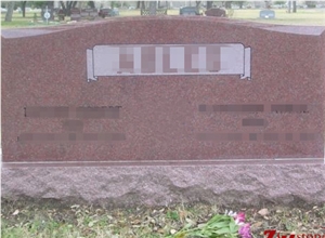 Cheap Price Serp Top with French Chamfer Indian Red/ Imperial Red Granite Double Monuments/ Monument Design/ Western Style Tombstones/ Family Monuments