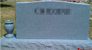Cheap Price Traditional Serp Top with Side Vase G603/ Sesame White Granite Tombstone Design/ Western Style Monuments/ Upright Monuments/ Headstones/ Monument Design
