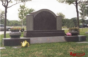 Own Factory Bevel Top Georgia Grey/ G603/ Sesame White Granite Tombstone Design/ Monument Design/ Western Style Monuments/ Upright Monuments/ Headstones