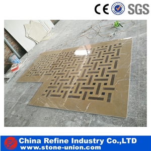 Customized Shape Popular Water Jet Beige Marble Pattern,Polished Mixed Marble Medallions Inlay Pattern Flooring Tiles in Hot Wholesale,Chinese Cheap Lobby and Hall Decorated Marble Pattern