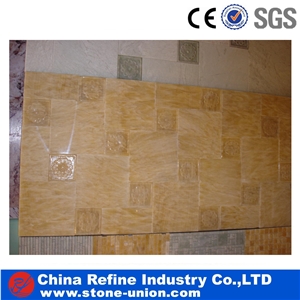 Honey Onyx Tile for Indoor, Yellow Onyx Covering Stone Wall Tiles