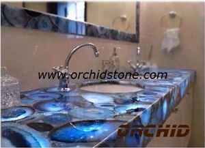 Agate Blue Semi Precous Stone Vanity Tops,Agate Blue Gemstone Worktops,Agate Red Semi Precous Stone Vanity Tops,Agate Black Gemstone Island Tops Agate Blue Semi Precous Stone Vanity Tops,Agate Blue Gemstone Worktops,Agate Red Semi Precous Stone Vanity Tops,Agate Black Gemstone Island Tops