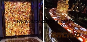 Agate Yellow Semiprecious Stone Bar Tops,Agate Yellow Gemstone Backlit Island Tops,Worktops,Counter,Decorative Table Tops Agate Yellow Semiprecious Stone Bar Tops,Agate Yellow Gemstone Backlit Island Tops,Worktops,Counter,Decorative Table Tops