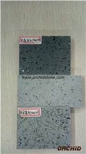 Silver Grey Color Quartz Slabs & Tiles,Silver Grey Color Solid Surface Slabs & Tiles, Silver Grey Engineered Stone for Countertops