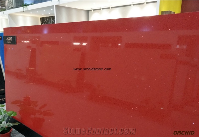 Star Red Quartz Slabs & Tiles,Crystal Red Quartz/Solid Surface for Countertops,Bar Tops,Island Tops,Red Galaxy Engineered Stone,Star Galaxy Red Artificial Stone
