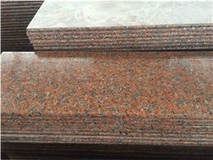 Maple Red Granite Bench Countertops