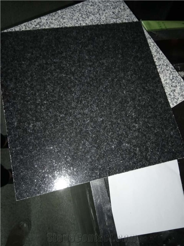 Nero Impala Black Granite Slabs and Tiles
