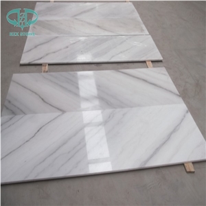 Bookmatched Guangxi White Marble Floor Covering Tiles, Gx White Marble Wall Covering Tiles, White Marble Pattern