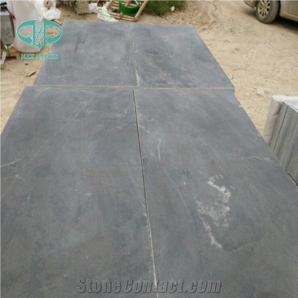 China Blue Limestone Honed/Sanded Slabs & Tiles