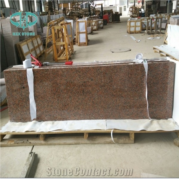 China Maple Red Granite Flamed Tiles,G562 Small Slab