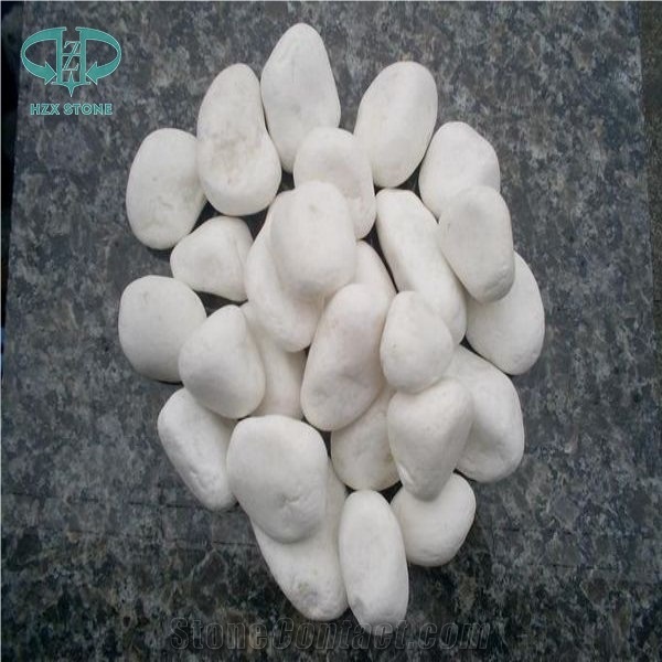 Polished Pebbles, White Pebbles, Tumbled Pebbles Stone, River Stone