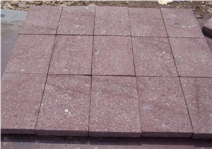 Red Porphyry, Paving Stone, Paver, Red Paver , Cube Stone, Red Color Paver, Curbstone, Paving Stone for Outdoor Decoration