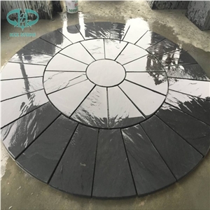 Rusty Round/Circular Shape Floor Tile Covering,Landscaping Paver Tile Cladding, China Multicolor Slate Flagstone