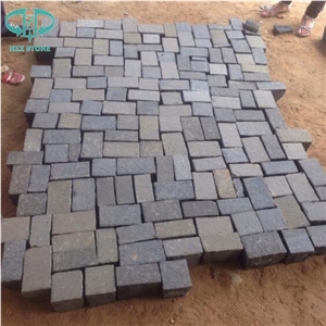 Zp Black Basalt Cube Stone Cobble Stone Cobblestone Paving Sets