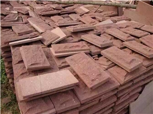 China Red Culture Stone for Wall Cladding