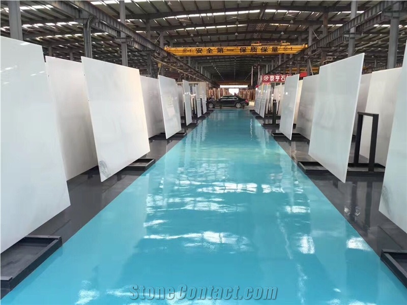 China Snow White Alabaster Slabs & Tiles for House Dacoretion
