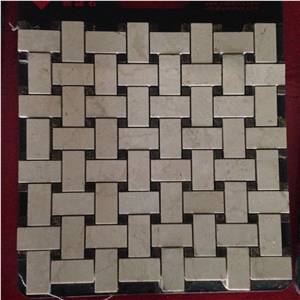 Dark Emperador Mosaic Tile Chipped 48*48 Mosaic Tile for Wall
