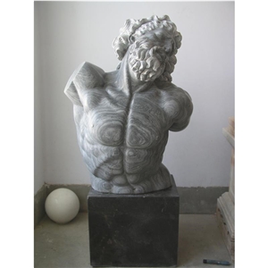 Feature Human Head Statues,Handcarved Marble Sculptures for Building Dacoretion