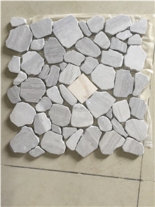 Mixed Marble Floor Mosaic Tile Tumbled Marbles Mosaic Tile for Project