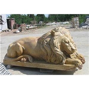 Multicolor Animal Sculptures & Statues ,Lion Statue for Garden Dacoretion