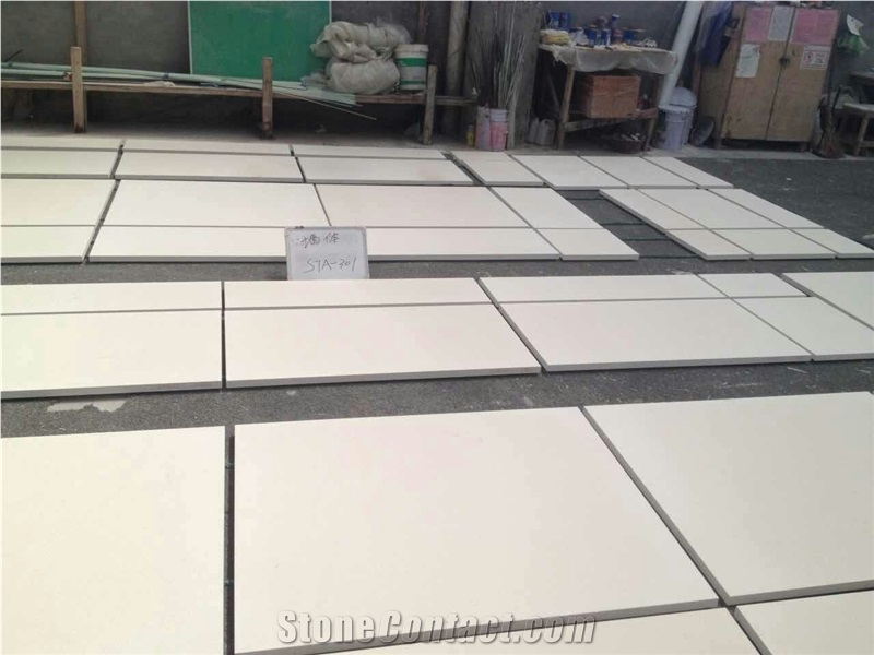 Limestone Flooring Tile, Beige Limestone Tiles Honed Finish