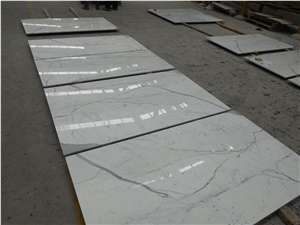 Italy Bianco Carrara Calacatta White Marble Slabs, Thin Tile,Cut Size, Wall Stones, Natural Stones, Building Stones, Walling, Wall Covering, Floor Polishing Skirtings